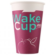 Стакан бумажный одноразовый Wake Me Cup 400 мл