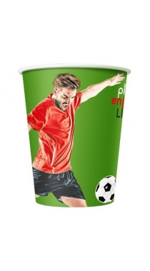 Стакан бумажный одноразовый 400 мл. FOOTBALL